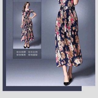ĐẦM MAXI HOA FORM DÀI