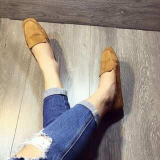 giày mọi trơn nỉ