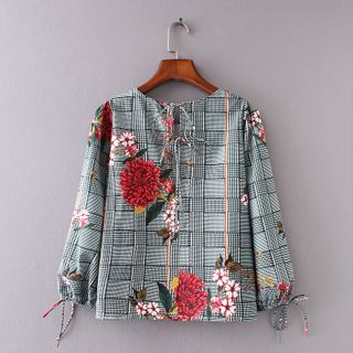 ÁO KIỂU HỌA TIẾT HOA – TTSP1090