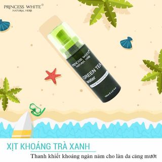 XỊT KHOÁNG TRÀ XANH GREEN TEA WATER PRINCESS WHITE