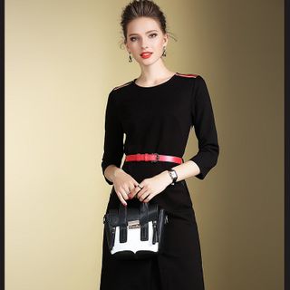 ĐẦM THUN PHỐI DA KÈM NỊT – TTSP795
