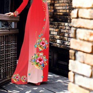 Vải áo dài thiết kế - AD-034