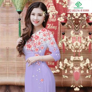 Vải áo dài thiết kế - 216