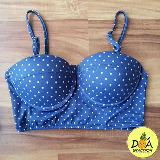 ikini chấm bi xanh chuyên sỉ bikini