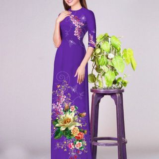 Vải áo dài thiết kế - 335
