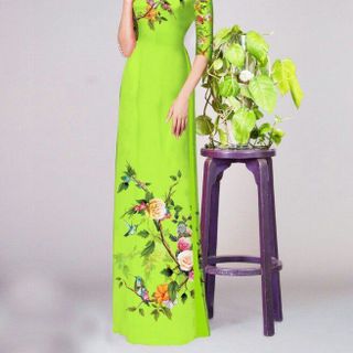 Vải áo dài thiết kế - 345