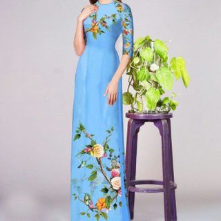 Vải áo dài thiết kế - 345