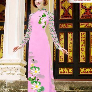 Vải áo dài thiết kế - 069