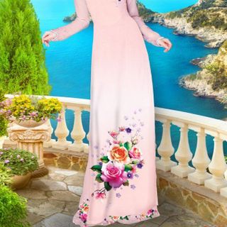 Vải áo dài thiết kế - 070