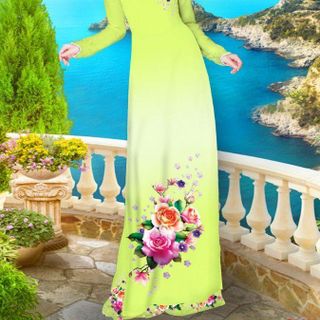 Vải áo dài thiết kế - 070