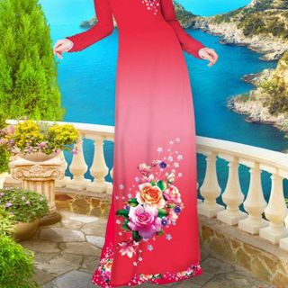 Vải áo dài thiết kế - 070