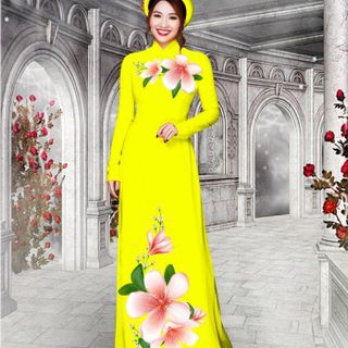 Vải áo dài thiết kế - 071