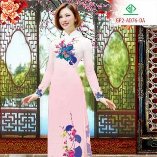 Vải áo dài thiết kế - 076
