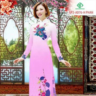 Vải áo dài thiết kế - 076
