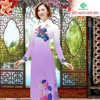 Vải áo dài thiết kế - 076