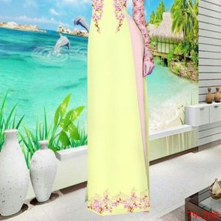Vải áo dài thiết kế - 079