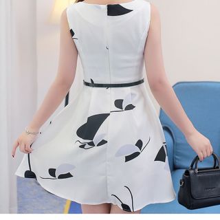 ĐẦM HỌA TIẾT KÈM NỊT – TTSP989