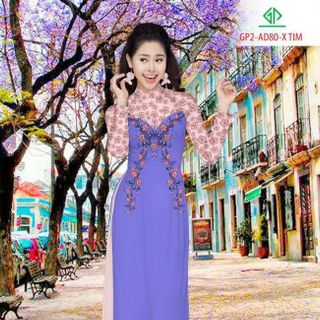 Vải áo dài thiết kế - 080