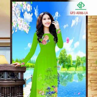 Vải áo dài thiết kế - 086