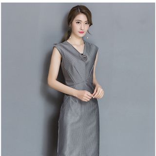 ĐẦM XÁM BODY ĐÍNH ĐÁ – TTSP883