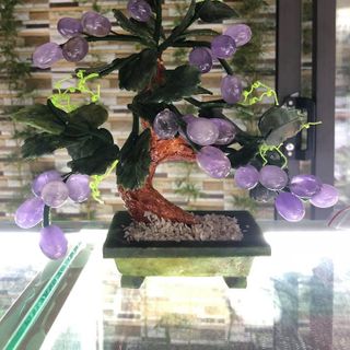Cây nho tài lộc thạch anh tím 25 cm - MSP 878 giá sỉ