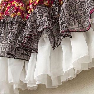 Đầm voan chiffon dạo phố đầm maxi ngắn đi biển ngày hè