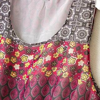 Đầm voan chiffon dạo phố đầm maxi ngắn đi biển ngày hè