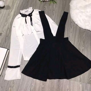 SET ÁO YẾM NƠ CỔ QC