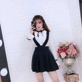 SET ÁO YẾM NƠ CỔ QC