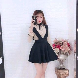 SET ÁO YẾM NƠ CỔ QC