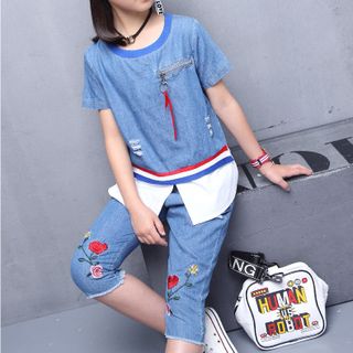 SET BỘ JEAN LỬNG THÊU HOA – TTSP1080