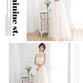 MAXI CỔ YẾM KẾT CƯỜM