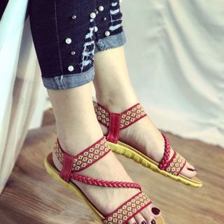giày sandal thổ cẩm