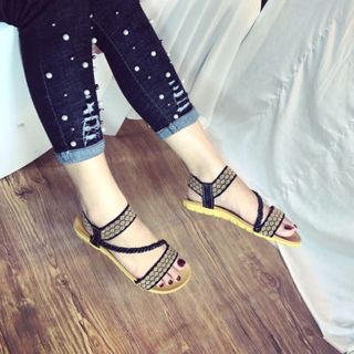 giày sandal thổ cẩm