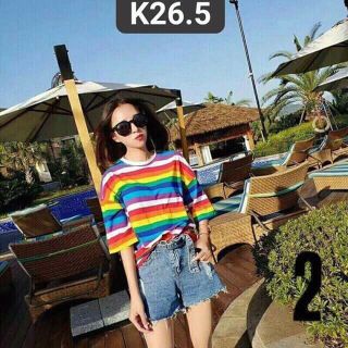 Áo sọc đủ màu