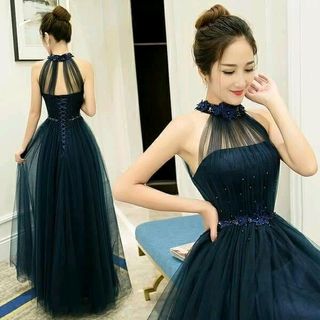 MAXI CỔ YẾM KẾT CƯỜM