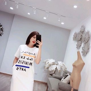 Đầm thun chữ QC