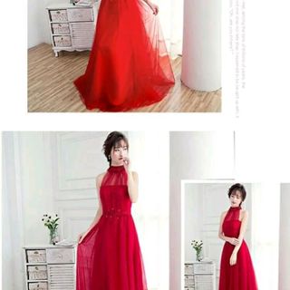 MAXI CỔ YẾM KẾT CƯỜM