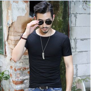 Áo thun trơn nam cổ tròn AT1075