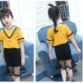 BỘ ÁO KIỂU CHÂN VÁY XÒE – TTSP918