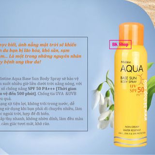 Xịt chống nắng Aqua Mistine Thái