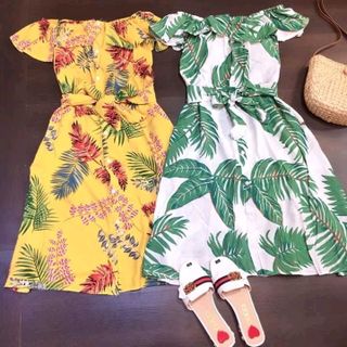 ĐẦM XÒE TRỄ VAI HOA QC