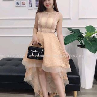 ĐẦM XÒE ĐUÔI TÔM ĐÍNH ĐÁ