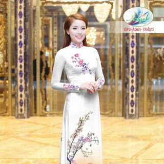 Vải áo dài thiết kế - AD-065-2 giá sỉ