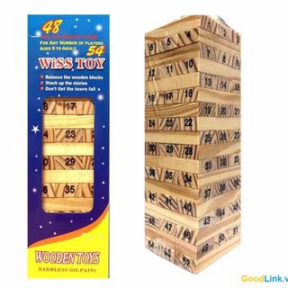 Đồ chơi rút gỗ loại lớn 54 thanh