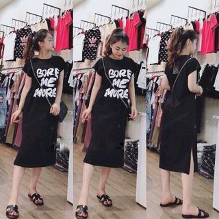 Đầm thun chữ Bore Me More