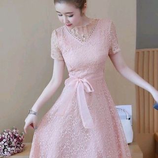 ĐẦM REN XOÈ PHỐI LƯỚI