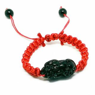 Vòng tay tỳ hưu tết dây đỏ may mắn- Vòng tay handmade giá rẻ