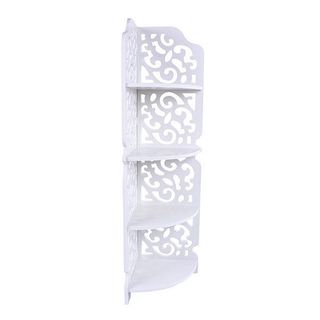 Kệ Góc 4 Tầng Hoa Văn Gỗ