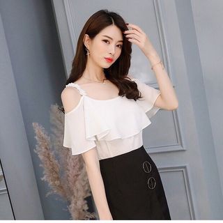 ÁO TRỄ VAI 2 DÂY BÈO - DT585